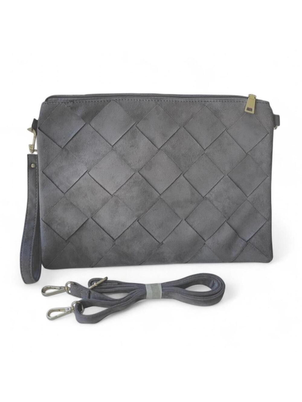 Women's Black and Grey Bag